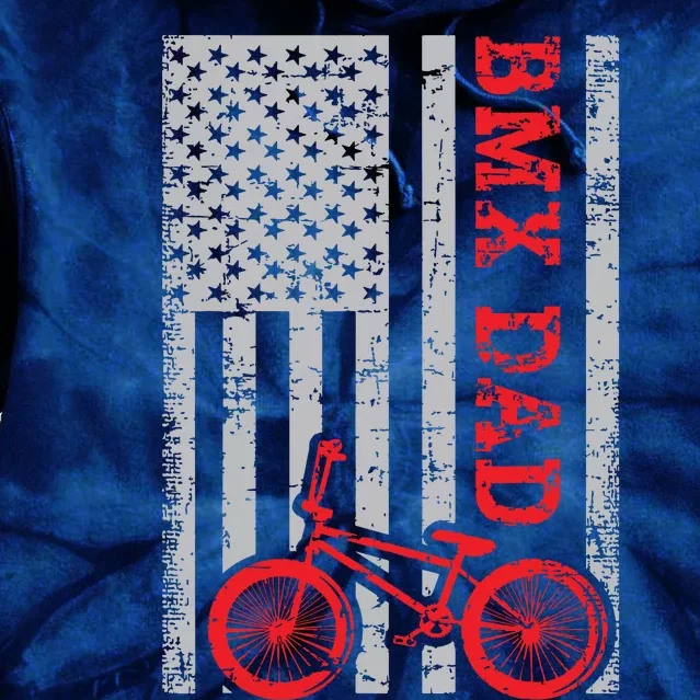 Bmx Dad Patriot Freestyle Bike Funny Fathers Day Gift Usa Tie Dye Hoodie