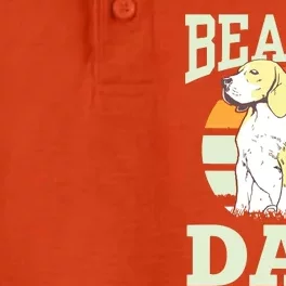 Beagle Dad Puppy Beagles Dog Lover Father Daddy Papa Dry Zone Grid Performance Polo