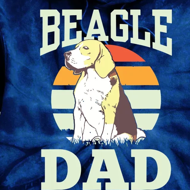 Beagle Dad Puppy Beagles Dog Lover Father Daddy Papa Tie Dye Hoodie