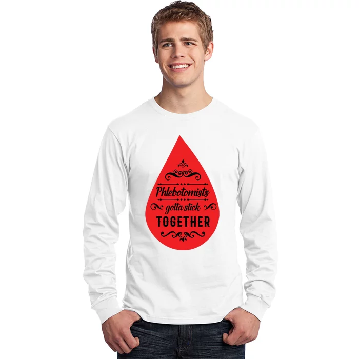 Blood Donor Phlebotomist Together Life Saver Syringe Gift Long Sleeve Shirt