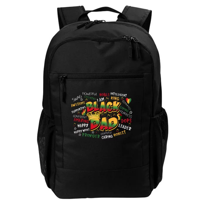 Black Dad Quote Juneteenth Black History Month Daily Commute Backpack