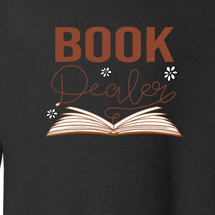 Book Dealer Reading Books Gift Cute Reading Toddler Sweatshirt