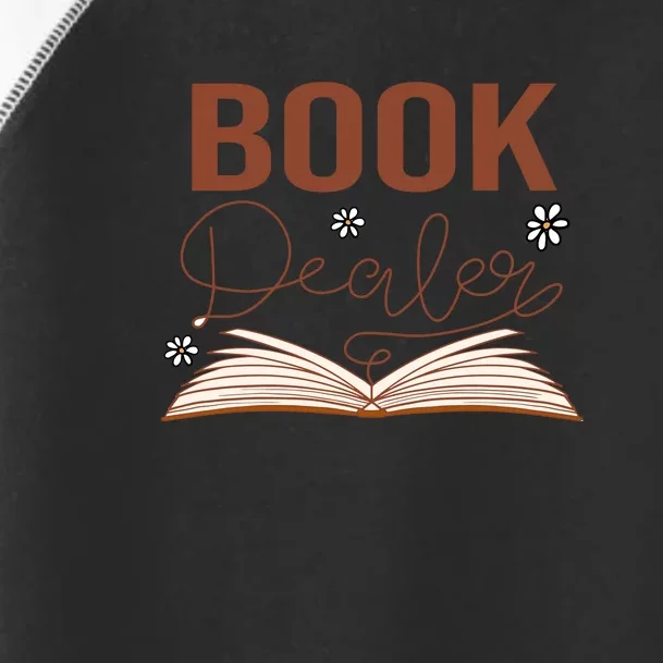 Book Dealer Reading Books Gift Cute Reading Toddler Fine Jersey T-Shirt