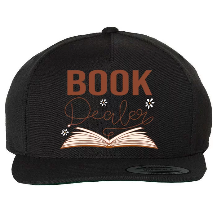 Book Dealer Reading Books Gift Cute Reading Wool Snapback Cap