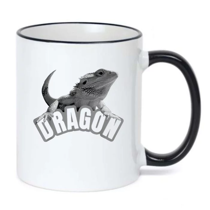 Bearded Dragon Reptiles Pet Lizard Black Color Changing Mug