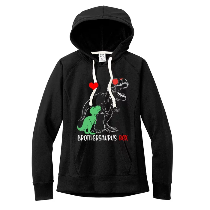 Brothersaurus Daddy Rex Autism Awareness Proud Dad Gift Women's Fleece Hoodie