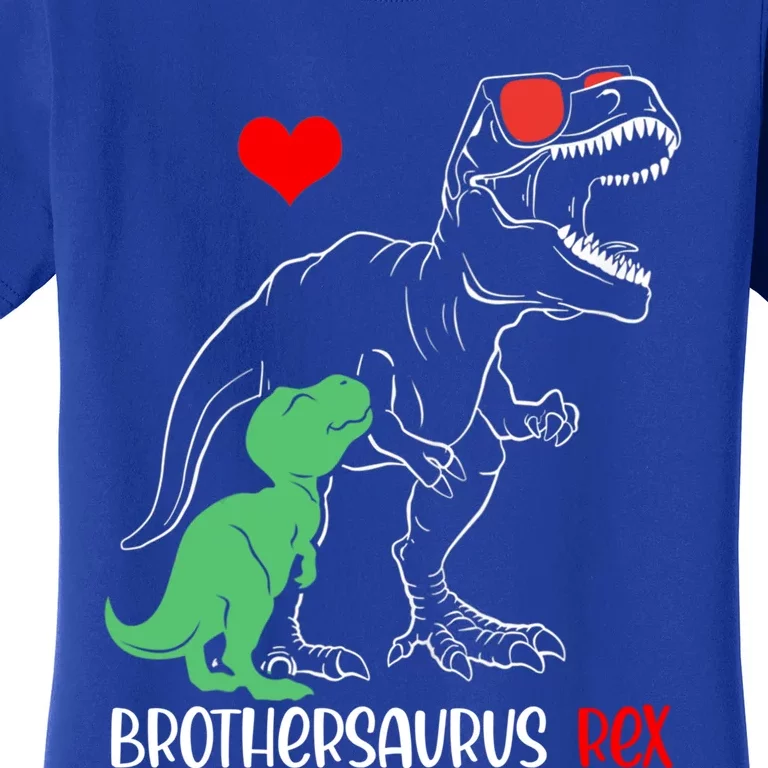 Brothersaurus Daddy Rex Autism Awareness Proud Dad Gift Women's T-Shirt