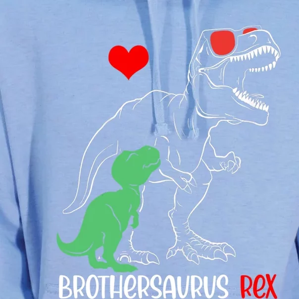 Brothersaurus Daddy Rex Autism Awareness Proud Dad Gift Unisex Surf Hoodie