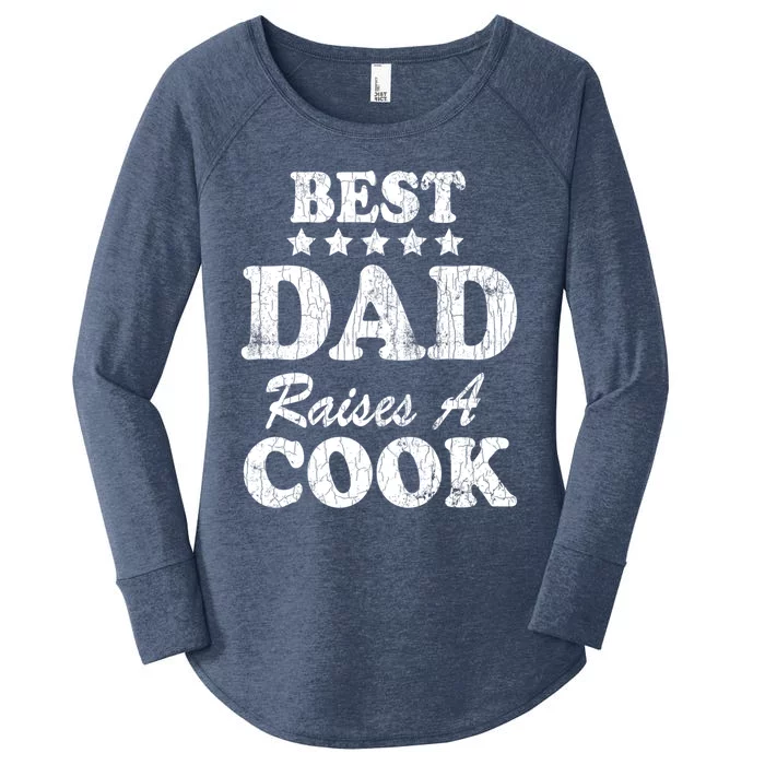 Best Dad Raises A Cook Funny Chef Cooking Graphic Gift Women's Perfect Tri Tunic Long Sleeve Shirt