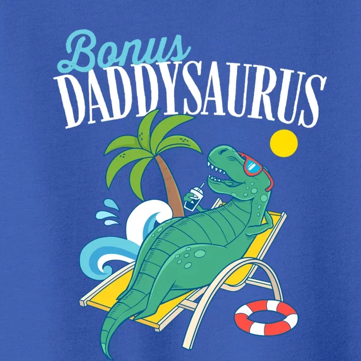 Bonus Daddysaurus Rex Funny Fathers Day Daddy Saurus Stepdad Gift Toddler T-Shirt