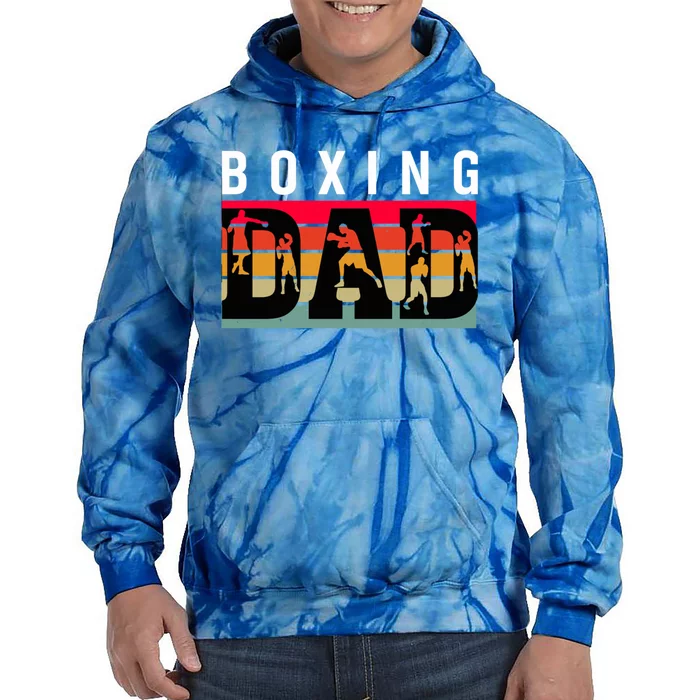 Boxing Dad Retro Vintage Great Gift Tie Dye Hoodie