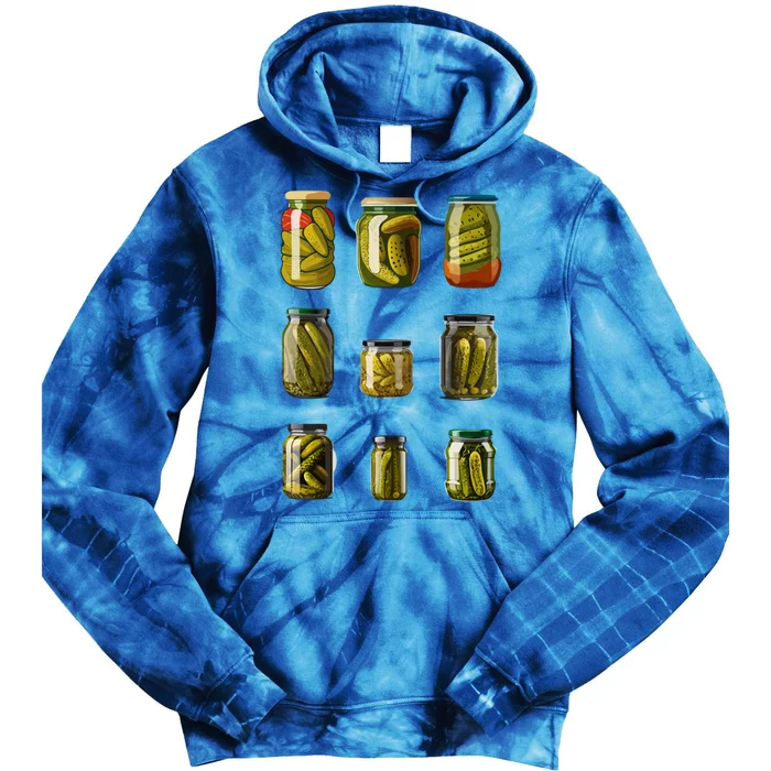 Big Dill Retro Cucumber Pickles Lover Cute Gift Tie Dye Hoodie