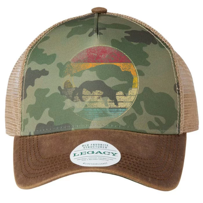 Buffalo Distressed Retro Bison Animal Lover Women Dad Legacy Tie Dye Trucker Hat