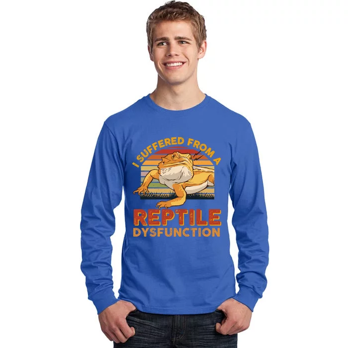 Bearded Dragon Retro Vintage Pogona Lizard Reptile Lover Cool Gift Tall Long Sleeve T-Shirt