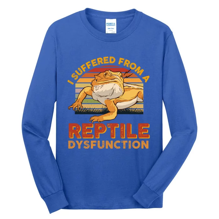 Bearded Dragon Retro Vintage Pogona Lizard Reptile Lover Cool Gift Tall Long Sleeve T-Shirt