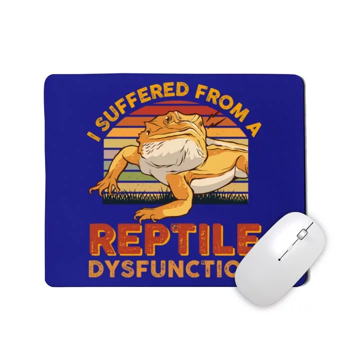 Bearded Dragon Retro Vintage Pogona Lizard Reptile Lover Cool Gift Mousepad