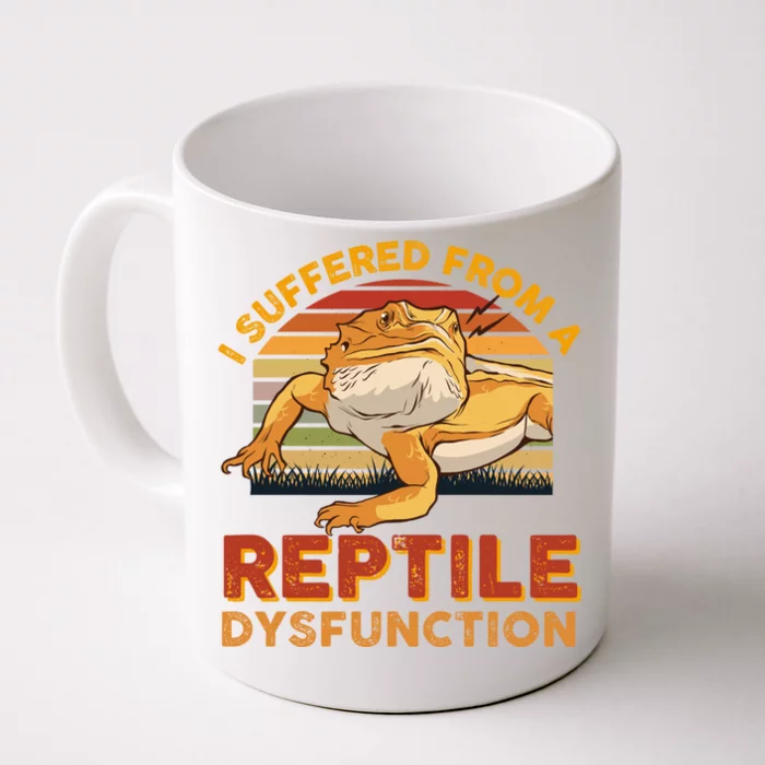 Bearded Dragon Retro Vintage Pogona Lizard Reptile Lover Cool Gift Front & Back Coffee Mug