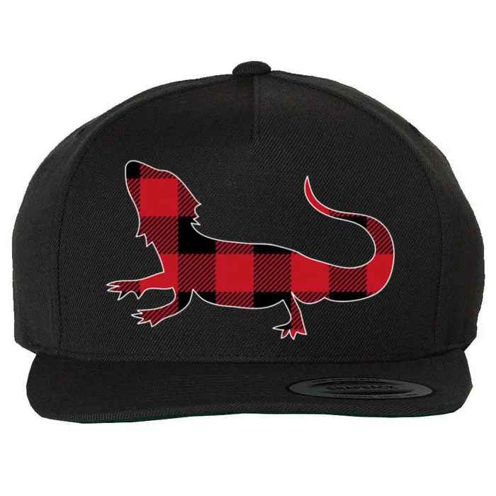 Bearded Dragon Retro Christmas Design I Funny Gift Idea Gift Wool Snapback Cap