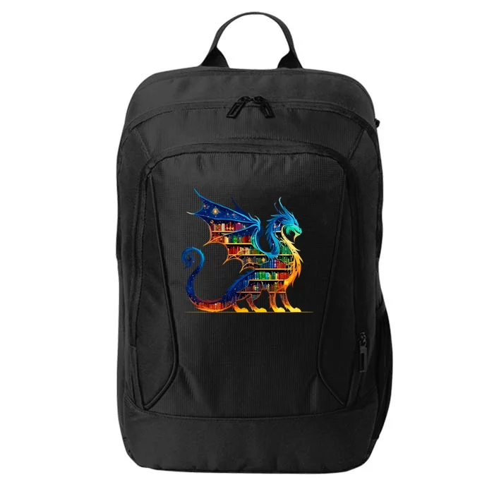 Book Dragon Reading Book Lover City Backpack