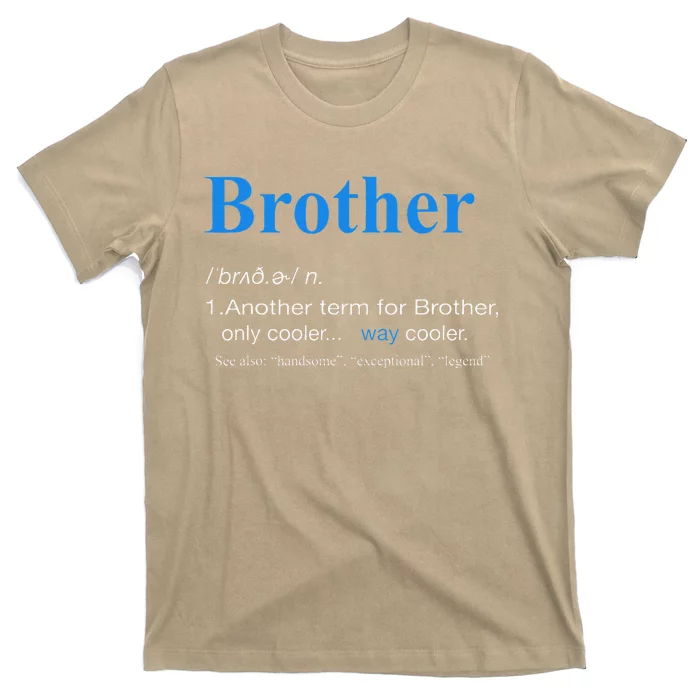 Brother Definition Retro Christmas Fathers Day Brother T-Shirt