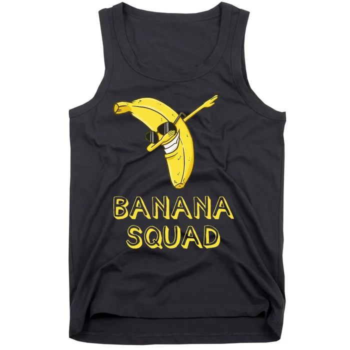 Banana Dabbing Sunglasses Smiling Face Fruit Lover Tank Top