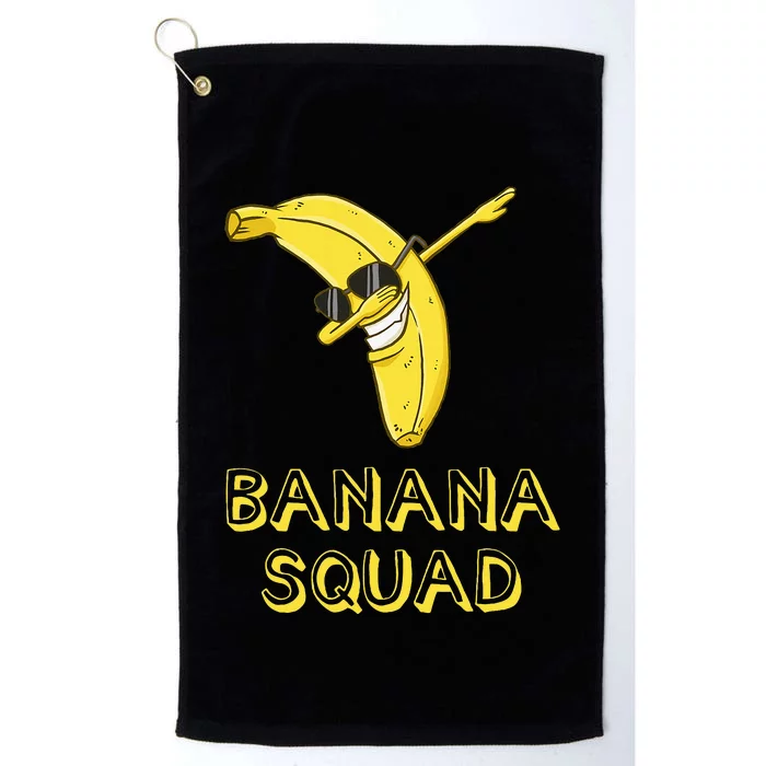 Banana Dabbing Sunglasses Smiling Face Fruit Lover Platinum Collection Golf Towel