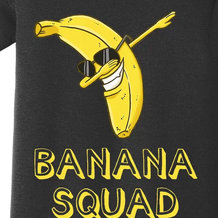 Banana Dabbing Sunglasses Smiling Face Fruit Lover Baby Bodysuit