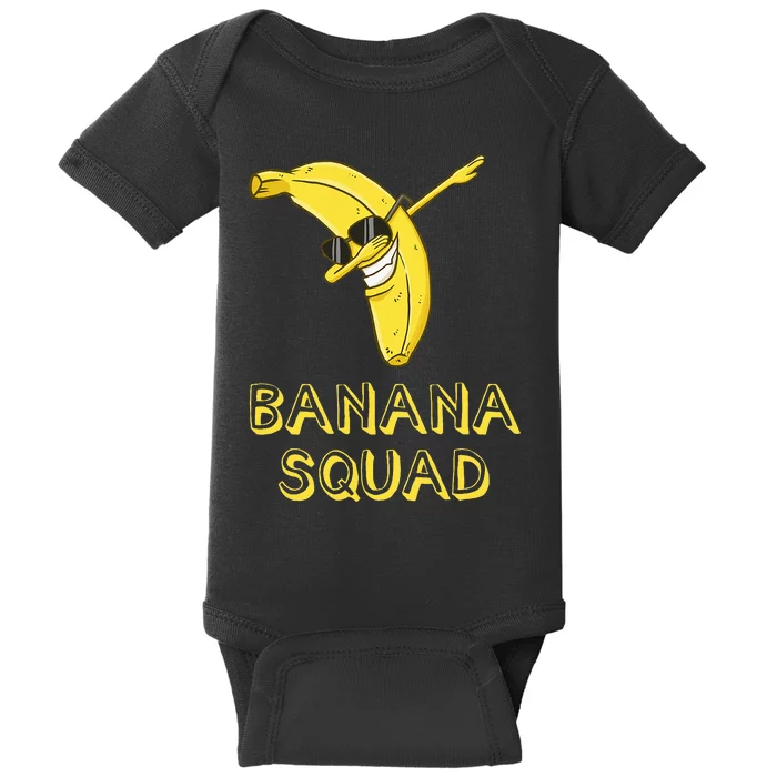 Banana Dabbing Sunglasses Smiling Face Fruit Lover Baby Bodysuit