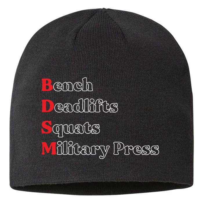 Bench Deadlifts Squats Military Press 8 1/2in Sustainable Knit Beanie