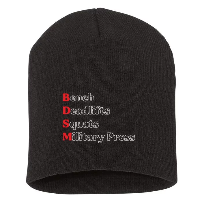 Bench Deadlifts Squats Military Press Short Acrylic Beanie