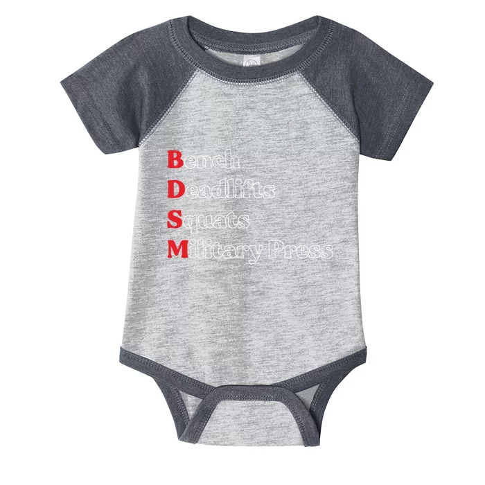 Bench Deadlifts Squats Military Press Infant Baby Jersey Bodysuit