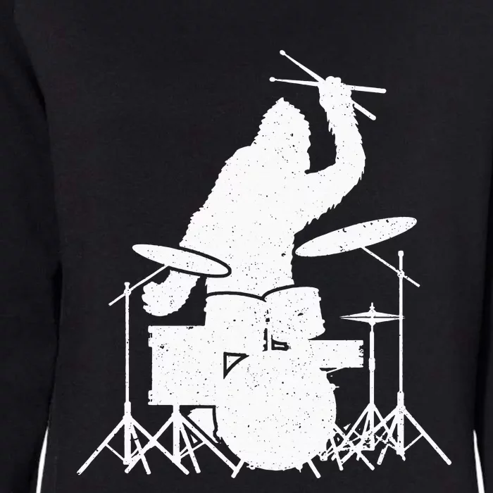 Bigfoot Drumstick Sasquatch Drumming Drummer Drums Player Womens California Wash Sweatshirt