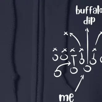 Buffalo Dip Super Funny Football For Women Sunday Full Zip Hoodie