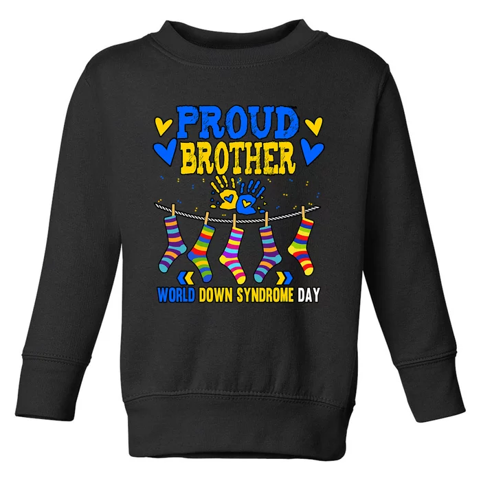 Brother Down Syndrome Awareness Toddler Sweatshirt