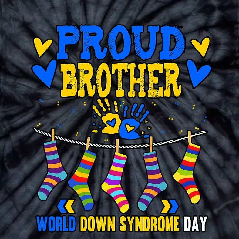 Brother Down Syndrome Awareness Tie-Dye T-Shirt