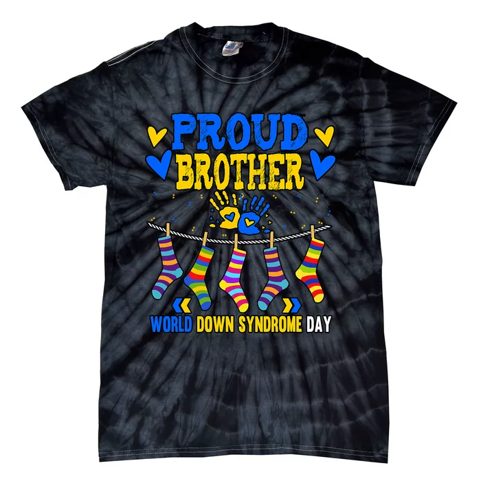 Brother Down Syndrome Awareness Tie-Dye T-Shirt