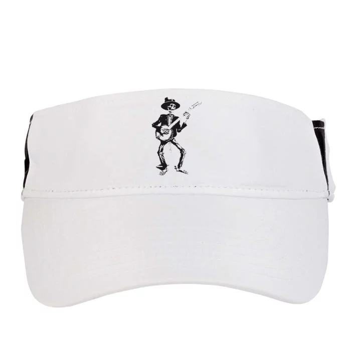 Banjo Dancing Skeleton Bluegrass Music Festival Adult Drive Performance Visor