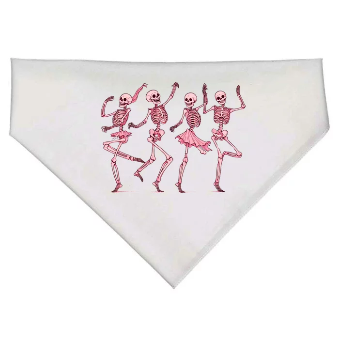 Ballet Dancer Skeletons Ballet Dance Halloween USA-Made Doggie Bandana