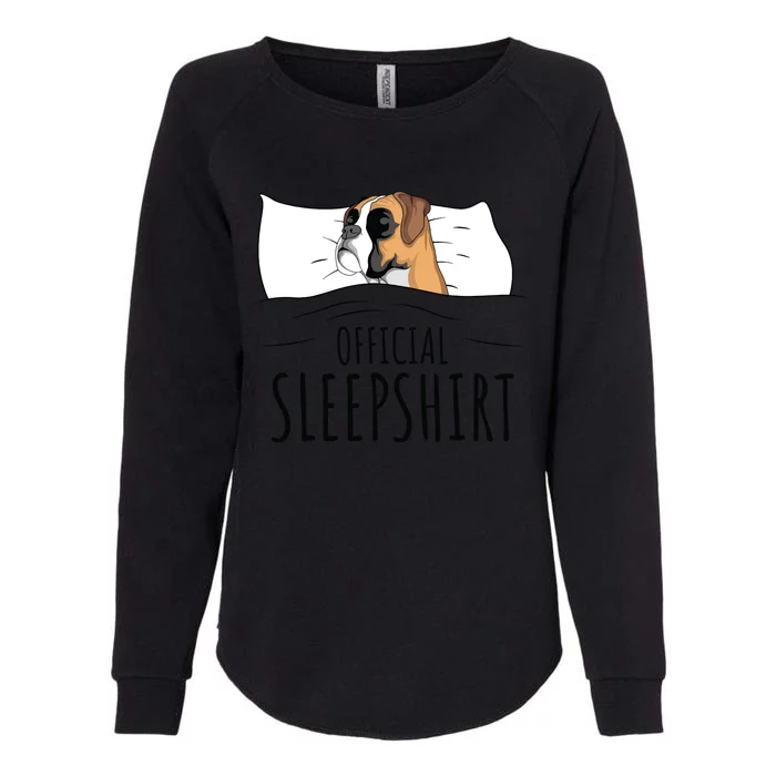 Boxer Dog Sleep Gift Womens California Wash Sweatshirt