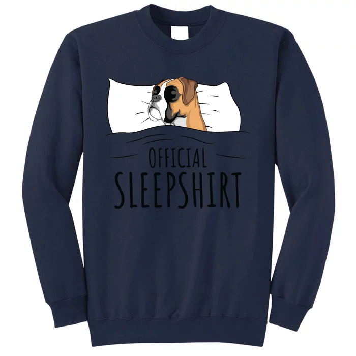 Boxer Dog Sleep Gift Tall Sweatshirt