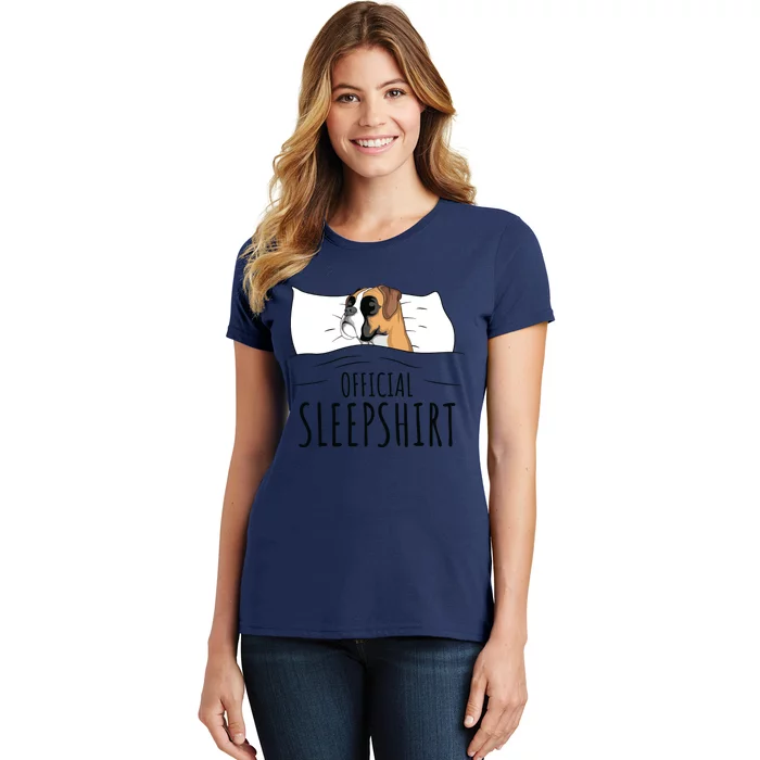 Boxer Dog Sleep Gift Women's T-Shirt