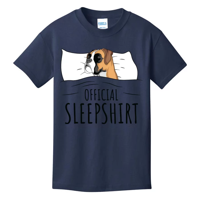 Boxer Dog Sleep Gift Kids T-Shirt