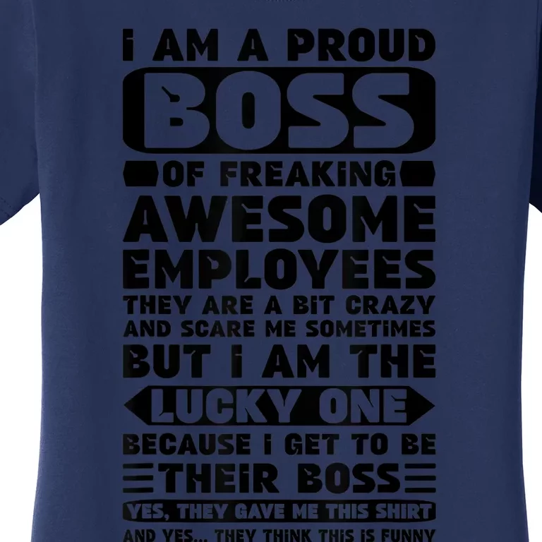 Boss Day Shirt Employee Appreciation Office Women Funny Women's T-Shirt