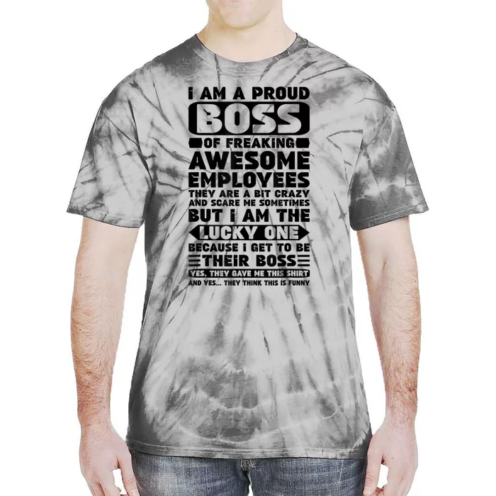 Boss Day Shirt Employee Appreciation Office Women Funny Tie-Dye T-Shirt