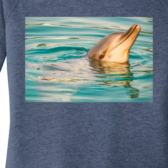 Bottlenose Dolphin Swimming In The Water Gift Women's Perfect Tri Tunic Long Sleeve Shirt