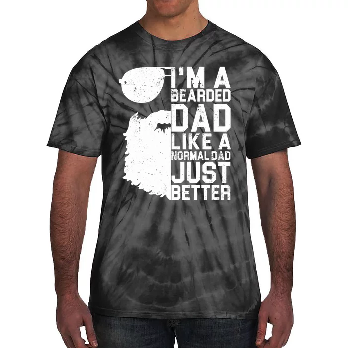 Bearded Dad Shirt Funny Beard Humor Father's Day Gift Idea Tie-Dye T-Shirt