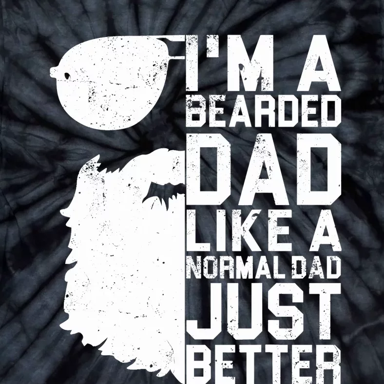 Bearded Dad Shirt Funny Beard Humor Father's Day Gift Idea Tie-Dye T-Shirt