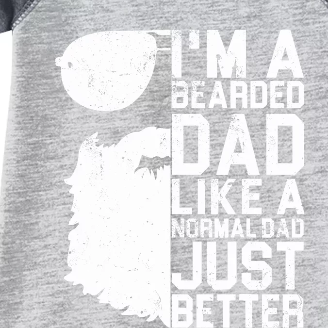 Bearded Dad Shirt Funny Beard Humor Father's Day Gift Idea Infant Baby Jersey Bodysuit