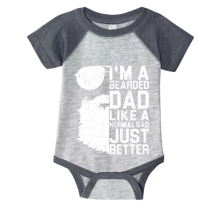 Bearded Dad Shirt Funny Beard Humor Father's Day Gift Idea Infant Baby Jersey Bodysuit