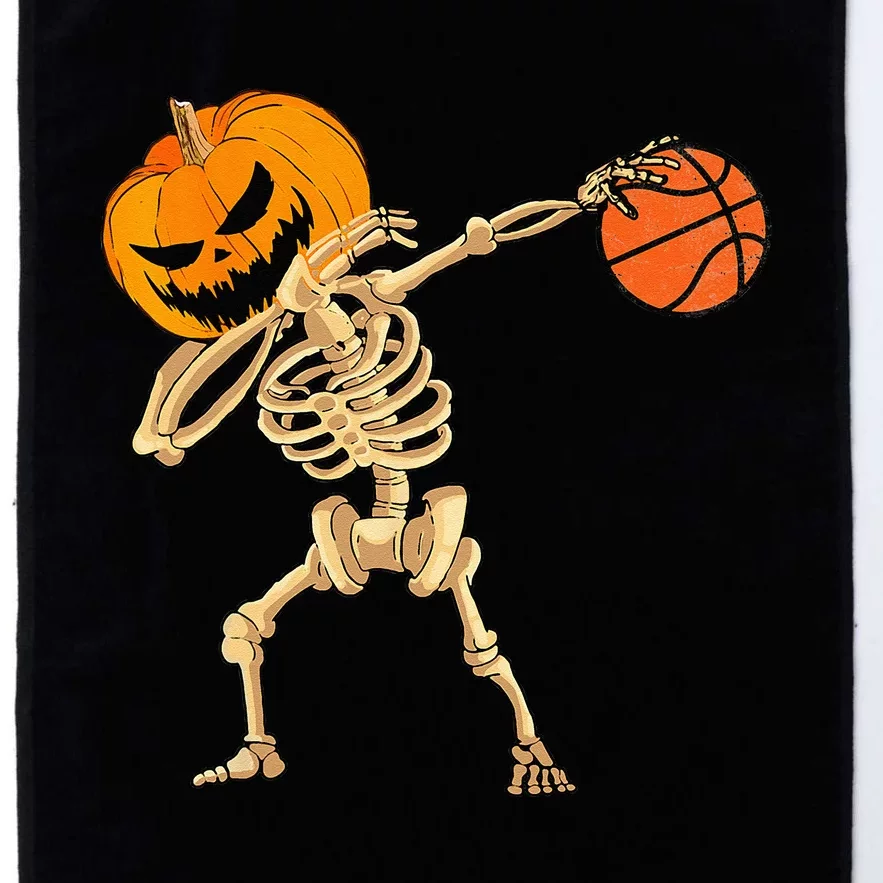 Basketball Dabbing Skeleton Men Halloween Basketball Platinum Collection Golf Towel